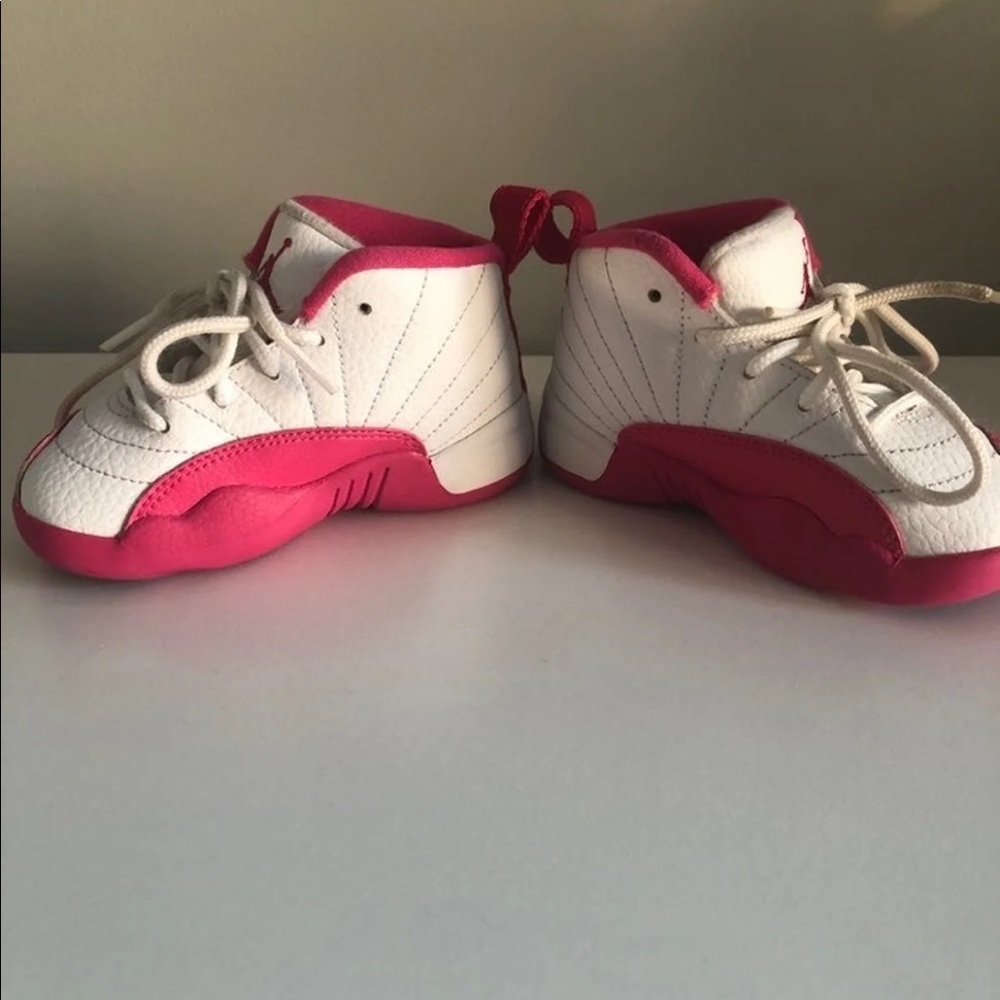 Rare Jordan 12s - white & pink - toddler